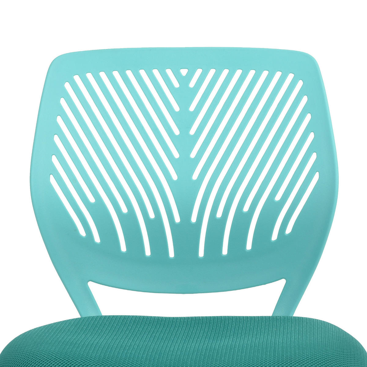 DREHSTUHL TÜRKIS - Weiß/Hellblau, Metall (38/87/39cm) - Urban Meuble