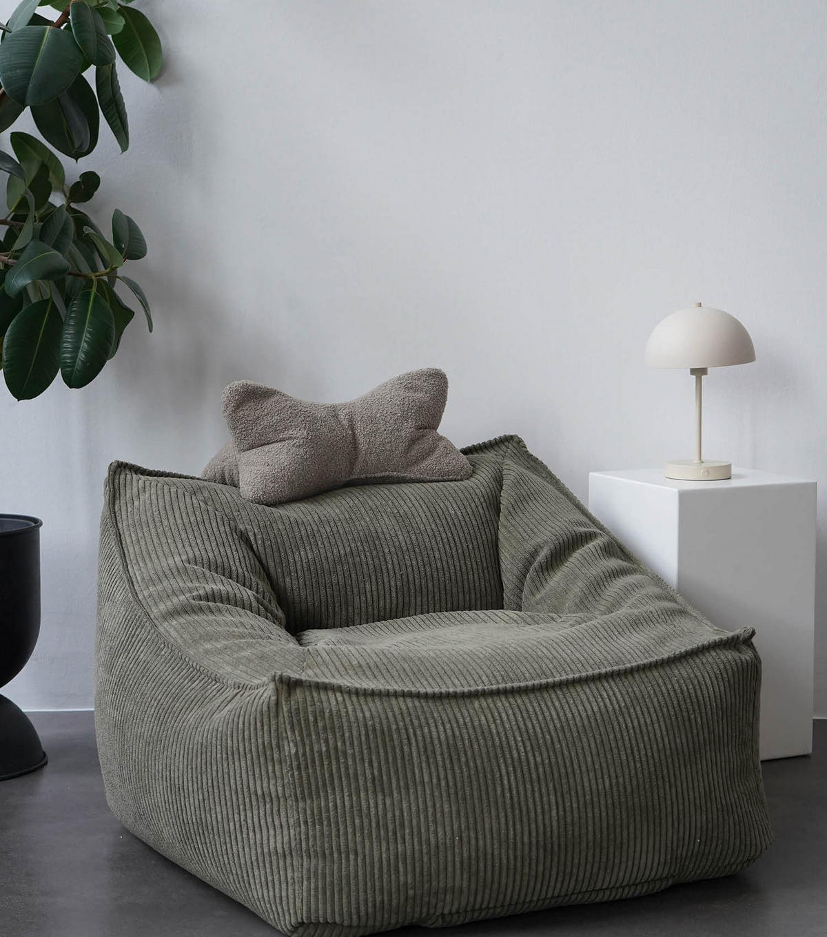 NACKENKISSEN Der Leseknochen - Braun, Textil (42/22cm) - Mokebo