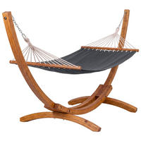 HÄNGEMATTE Holz Grau - Grau, Holz (318/122/118cm) - CLP