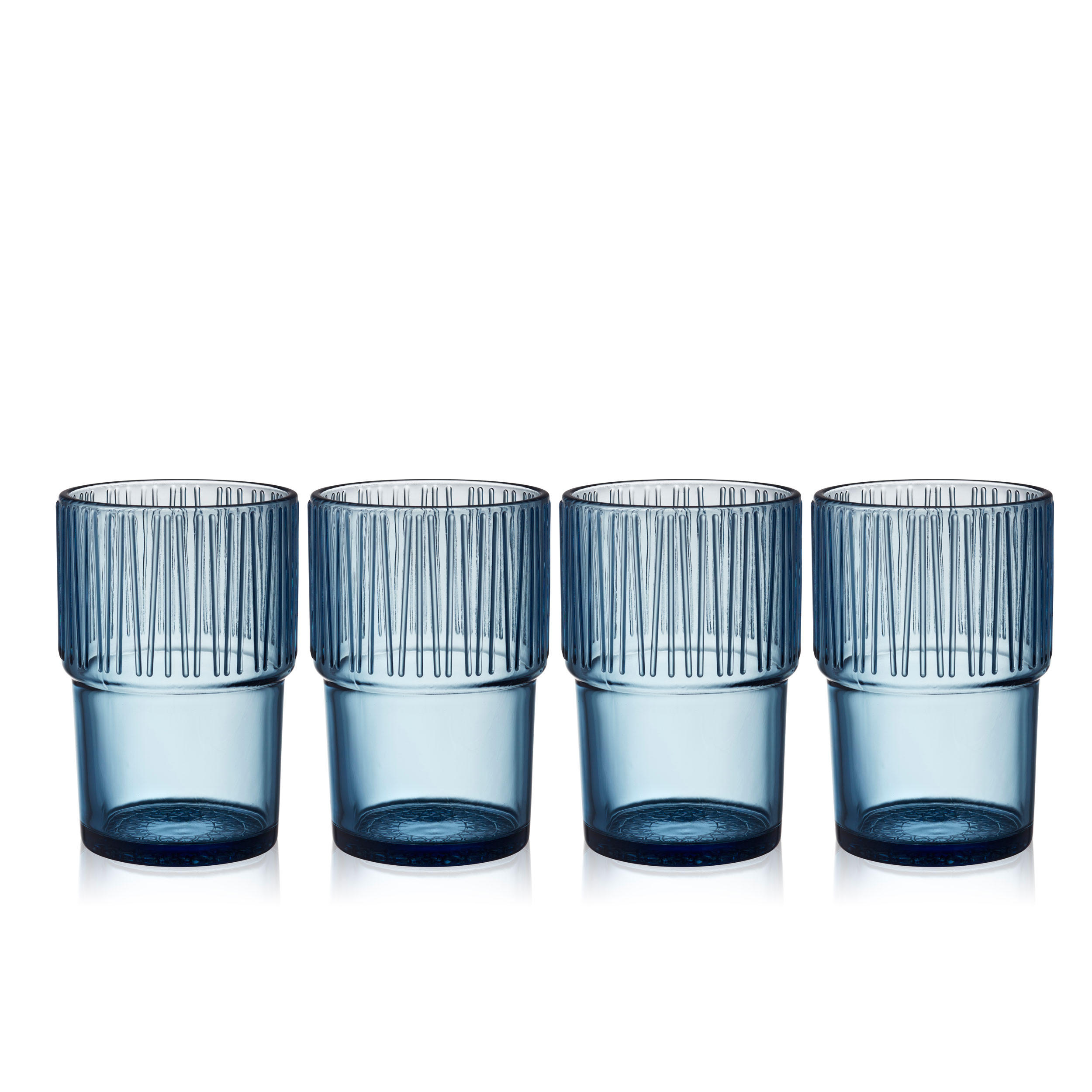 CAFÉGLAS Kusintha 38 cl 4 Stck. Blau - Blau, Glas (0.38L) - Bitz