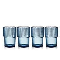 CAFÉGLAS Kusintha 38 cl 4 Stck. Blau - Blau, Glas (0.38L) - Bitz