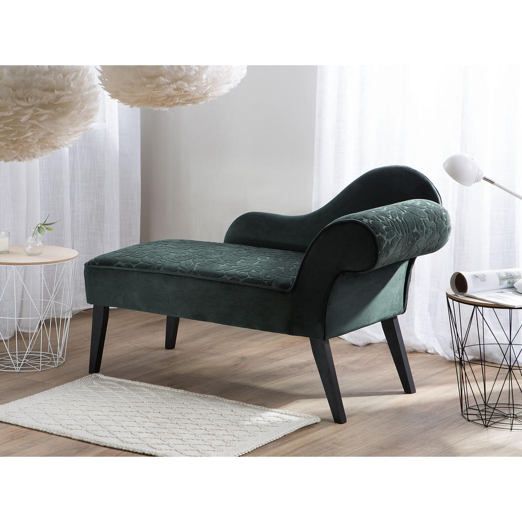 Thumbnail - Beliani Chaiselongue, Grün, Textil, 116x77x56 cm, Wohnzimmer, Sessel, Relaxliegen
