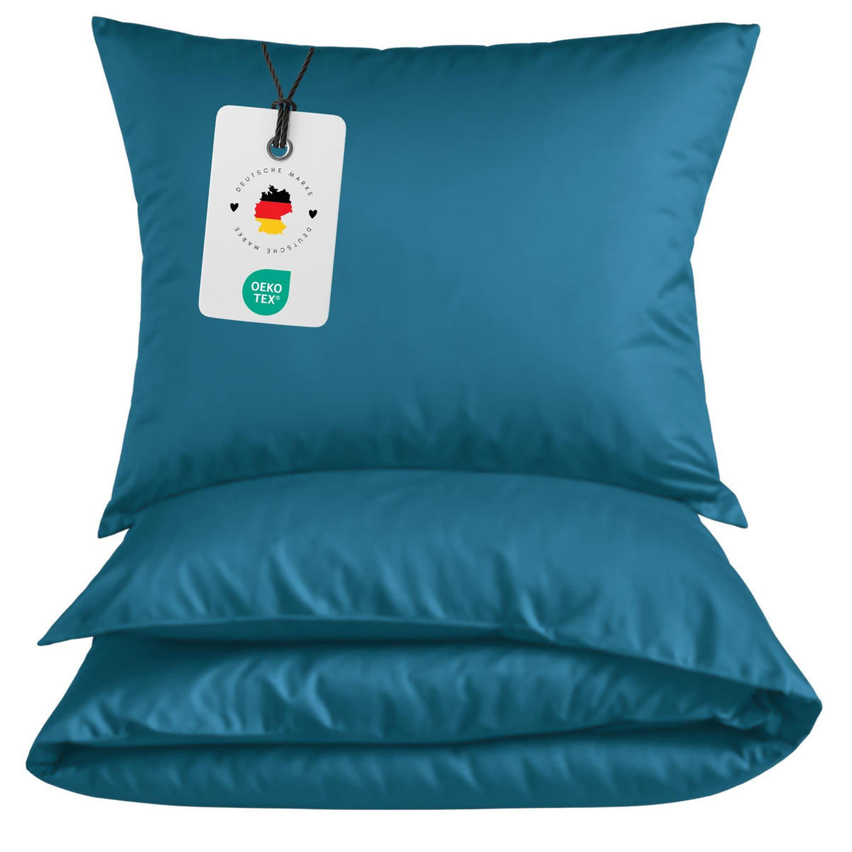 MIKROFASER-BETTWÄSCHE 135x200 cm Petrol - Petrol, Textil (135/200cm) - Carpe Sonno