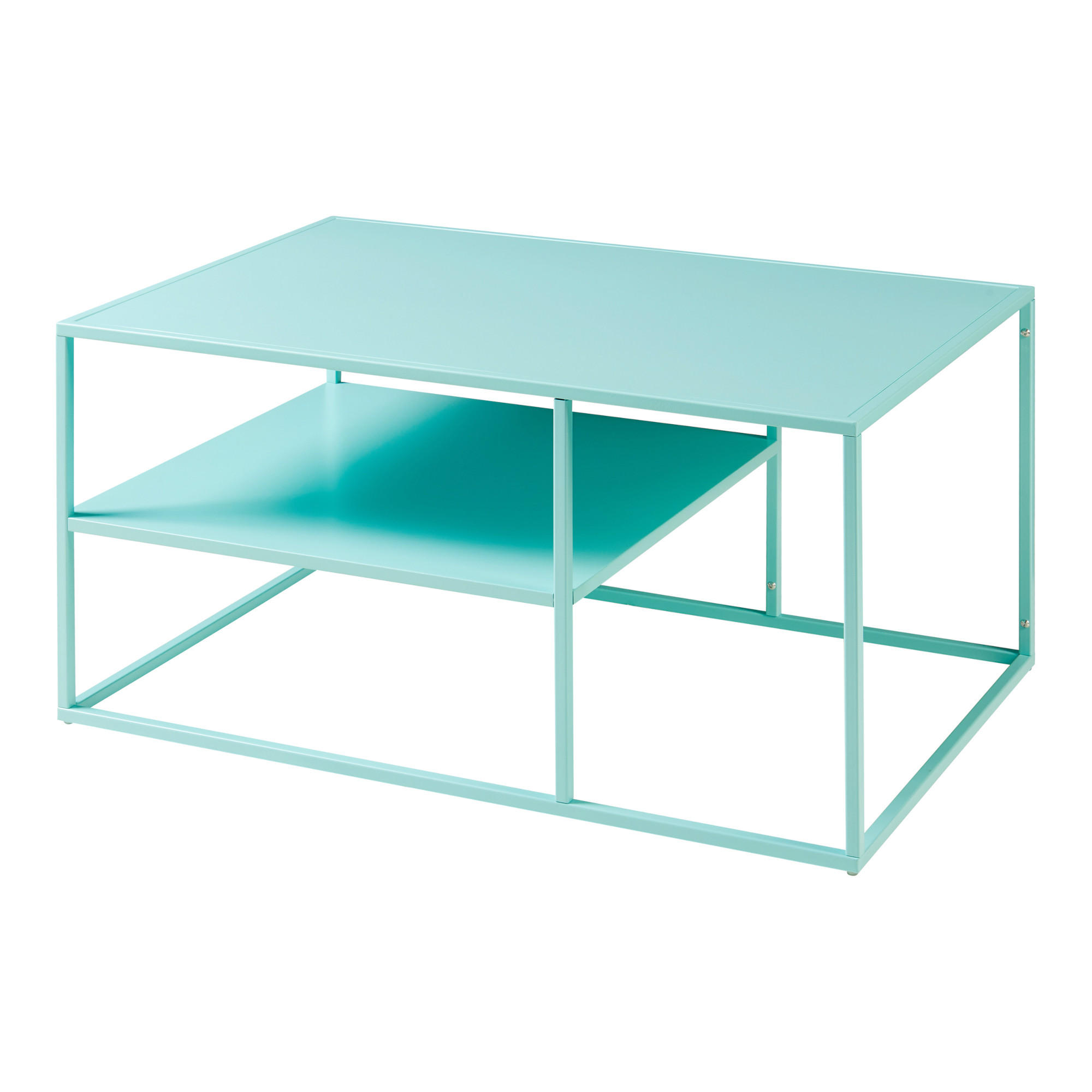 COUCHTISCH Solund 45/90/60 cm - Hellblau, Metall (60/90/45cm) - [en.casa]