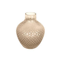 VASE Delight 21/21/25 cm - Braun, Glas (21/25cm) - Present Time