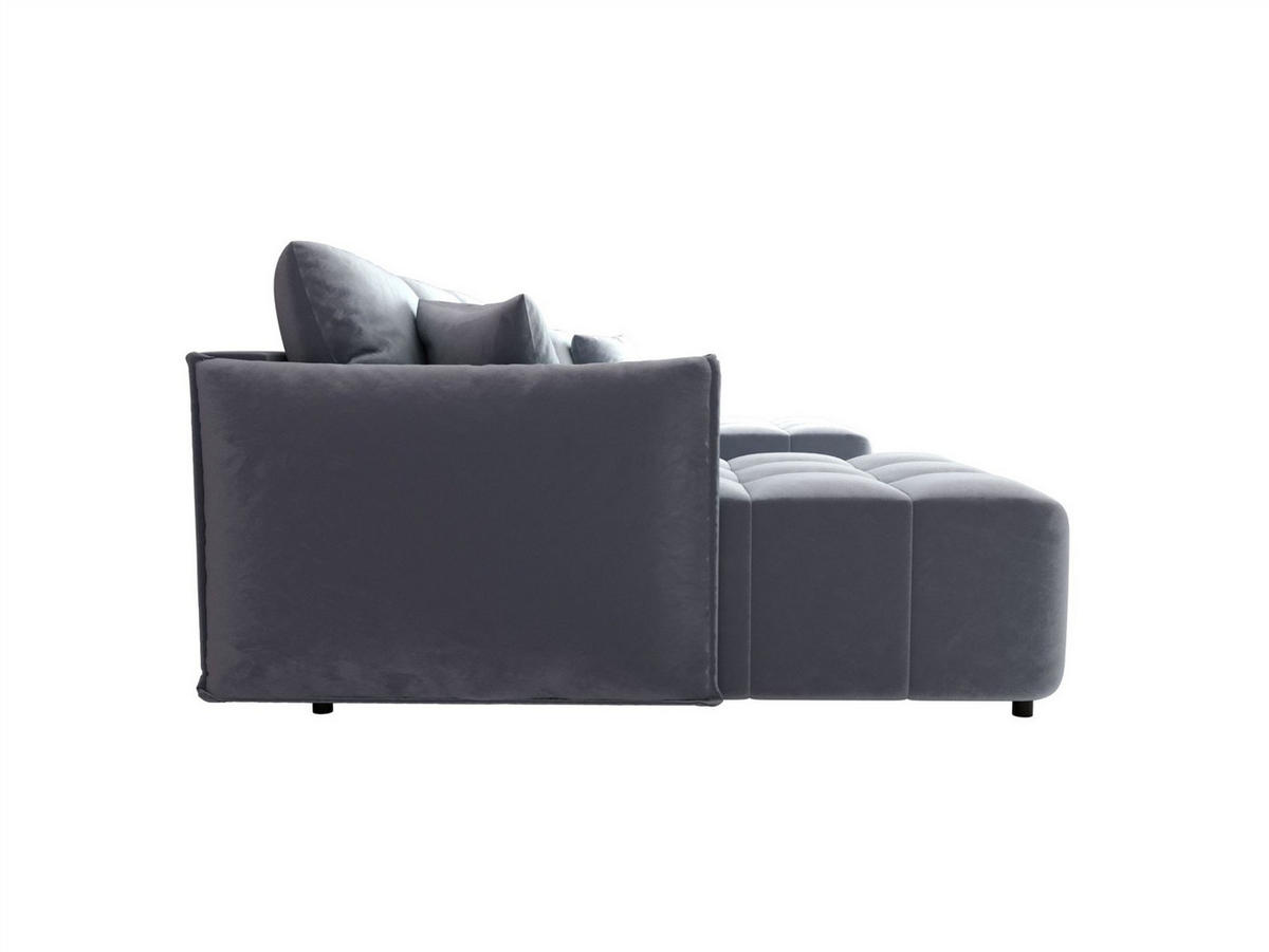 WOHNLANDSCHAFT Treviso - Hellblau, Holzwerkstoff/Textil (342/88/185cm) - Fun Möbel