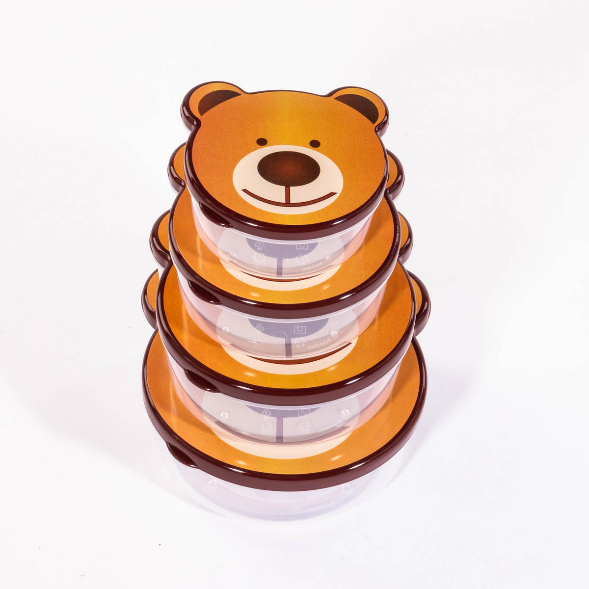 LUNCHBOX 4er-Set - Braun, Kunststoff (13/6.5/14.5cm)