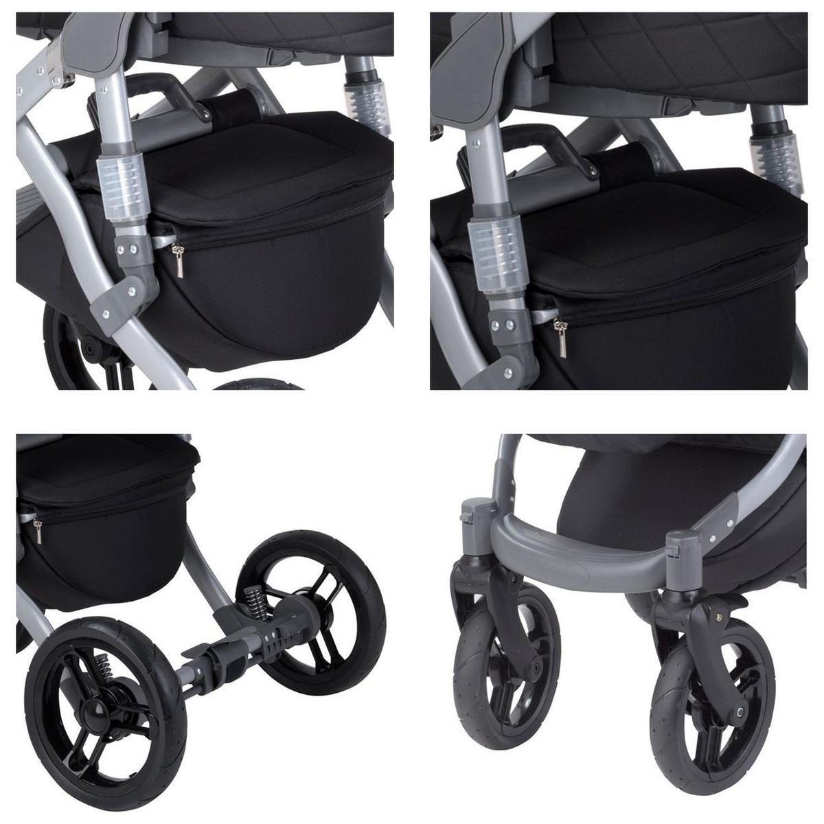 KOMBIKINDERWAGEN Rimini Premium gelb Sportsitz Tragewanne Moskitonetz verstellbar - Gelb, Metall (112/60/117cm) - Lorelli