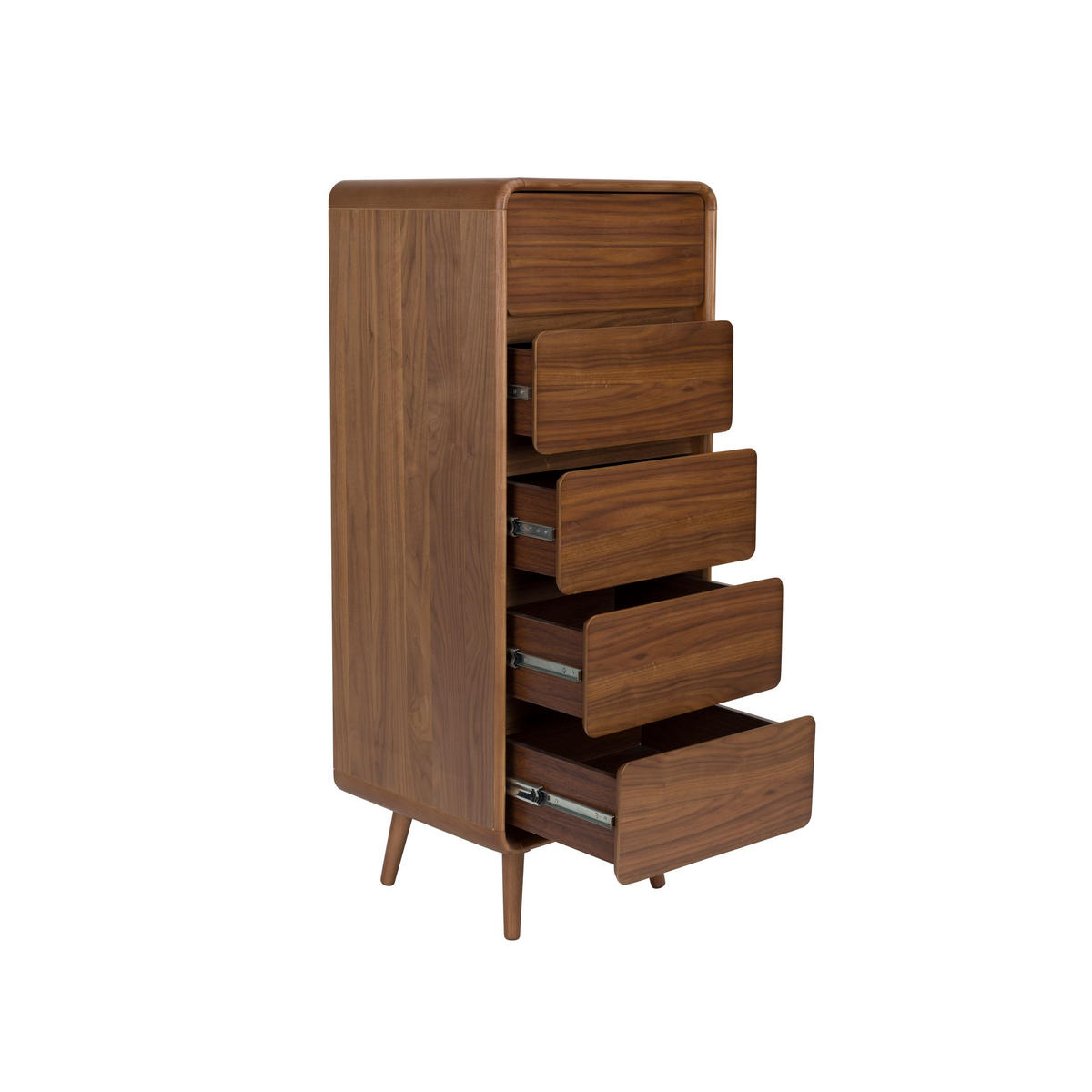 AUFBEWAHRUNGSSCHRANK Rise Walnuss - Braun, Holz (45/112/40cm) - Zuiver