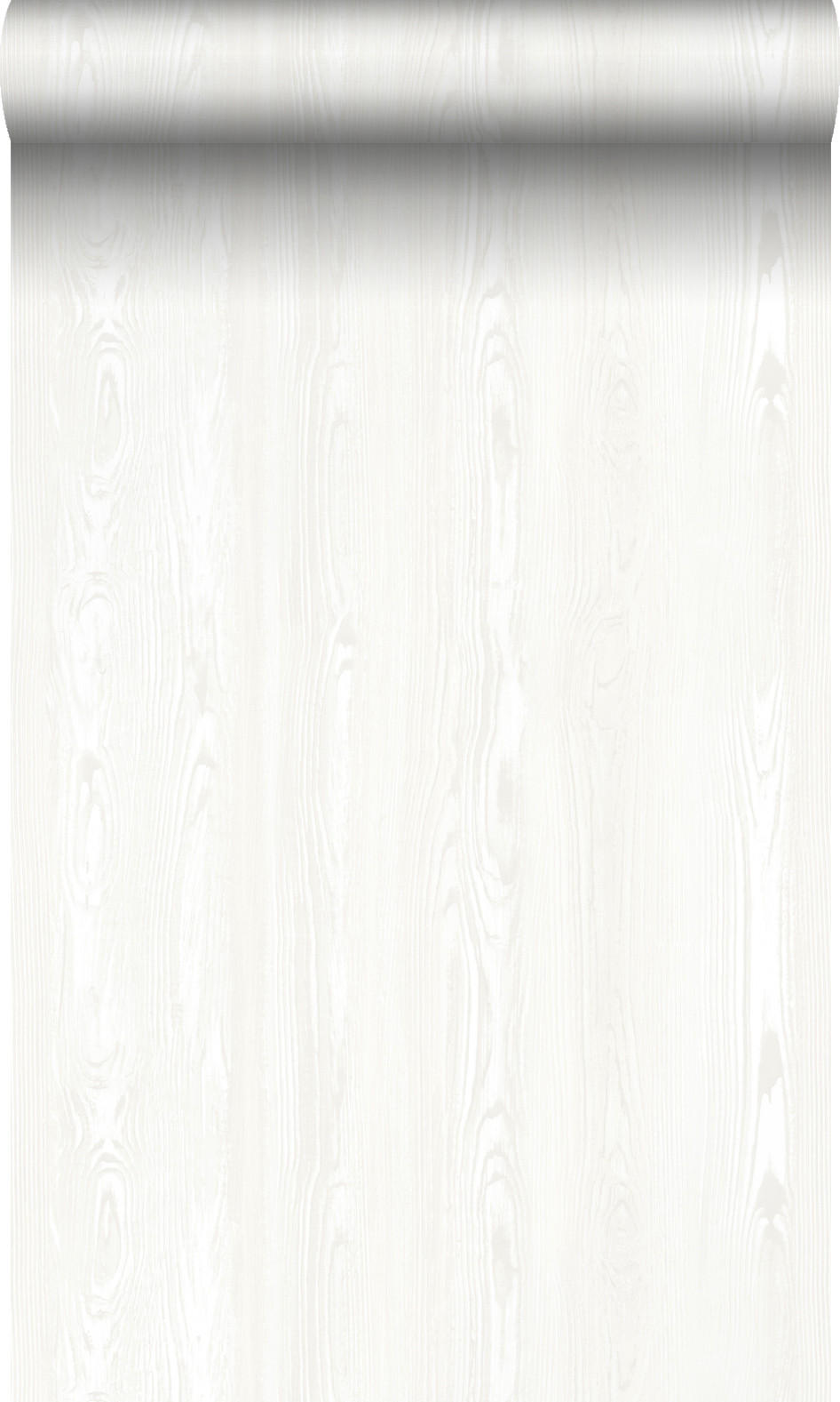 TAPETE Holzoptik 53 cm x 10.05 m - Weiß, Papier (53/1000cm) - Origin Wallcoverings