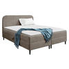 BOXBETT Box Best 1 - Hellbraun/Schwarz, Holz/Holzwerkstoff (200/200cm) - MIRJAN24