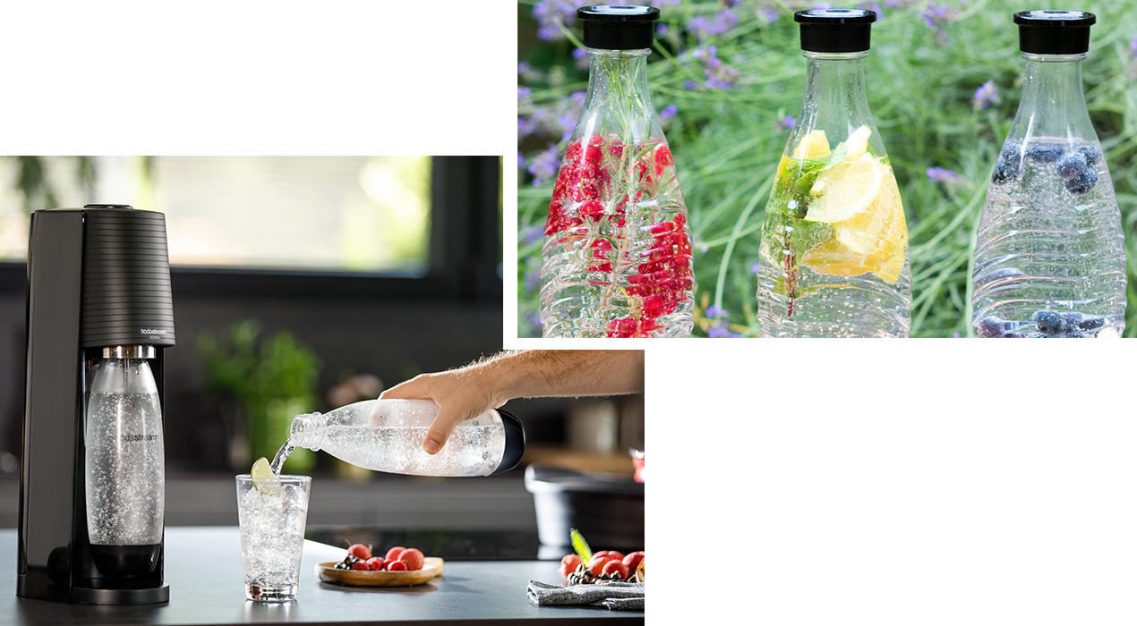 Sodastream Terra Sodastreamflaschen mit Früchten
