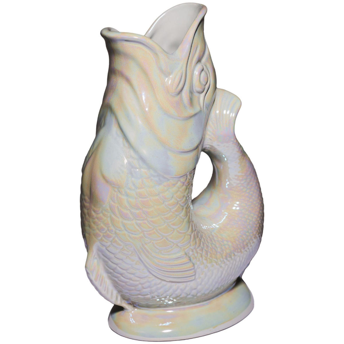 KARAFFE mit „Gluck-Gluck“-Geräusch 27,5/17/9,5 cm - Greige, Keramik (1.2L) - Gluckigluck