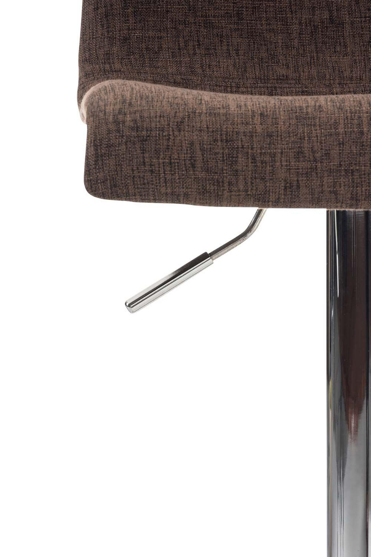 BARHOCKER BERLIN Braun Stoff - Braun, Textil/Metall (39/84/36cm) - DELUKE