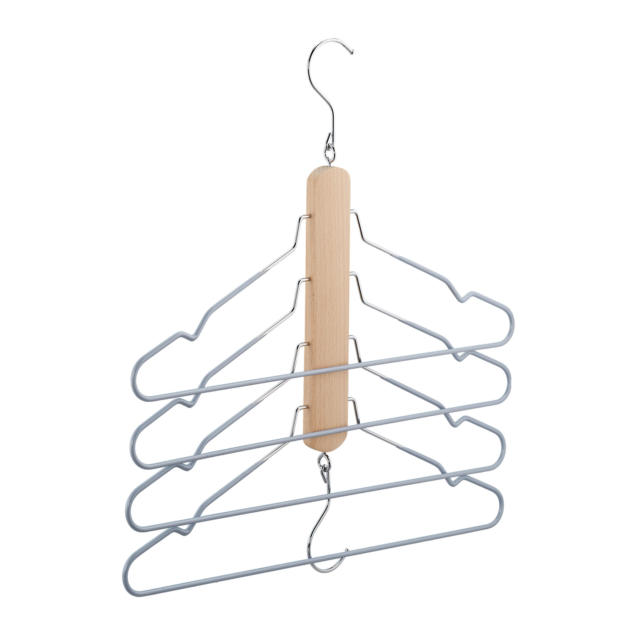 VIACÚČELOVÝ hák - viacfarebná, kov/drevo (2cm) - Relaxdays