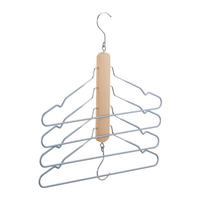 VIACÚČELOVÝ hák - viacfarebná, kov/drevo (2cm) - Relaxdays