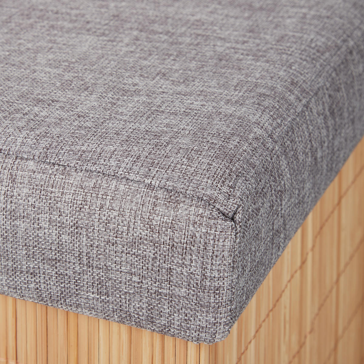 SITZHOCKER - Hellbraun, Holz/Holzwerkstoff (35/36/35cm) - Relaxdays