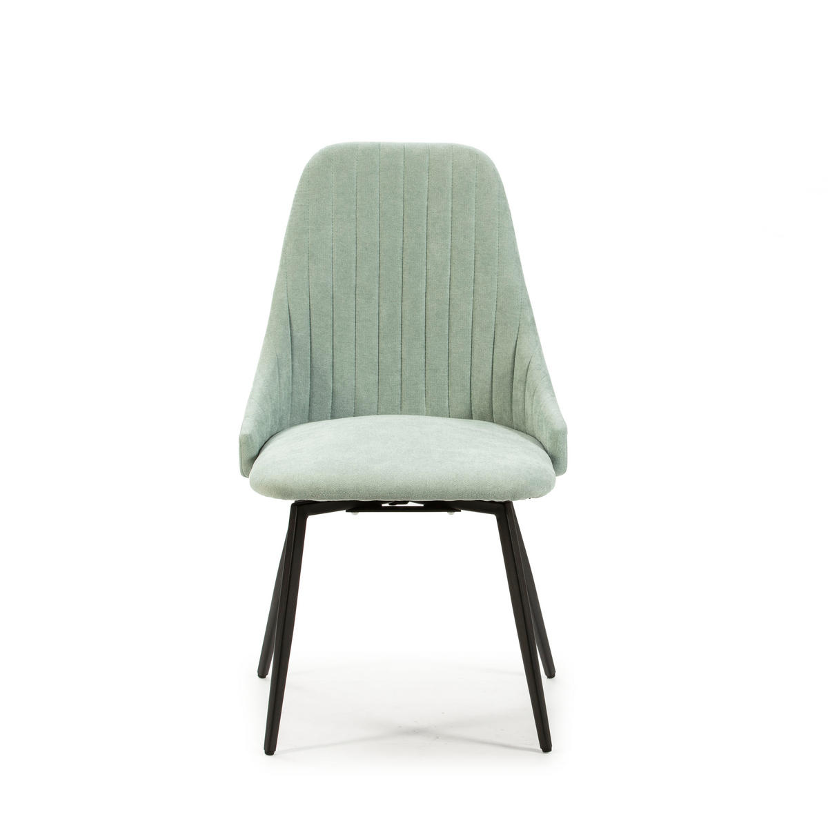 ESSZIMMERSTUHL Elma Schwarz 50/55/47 cm 2er-Set - Schwarz, Textil (55/47/50cm) - Calicosy