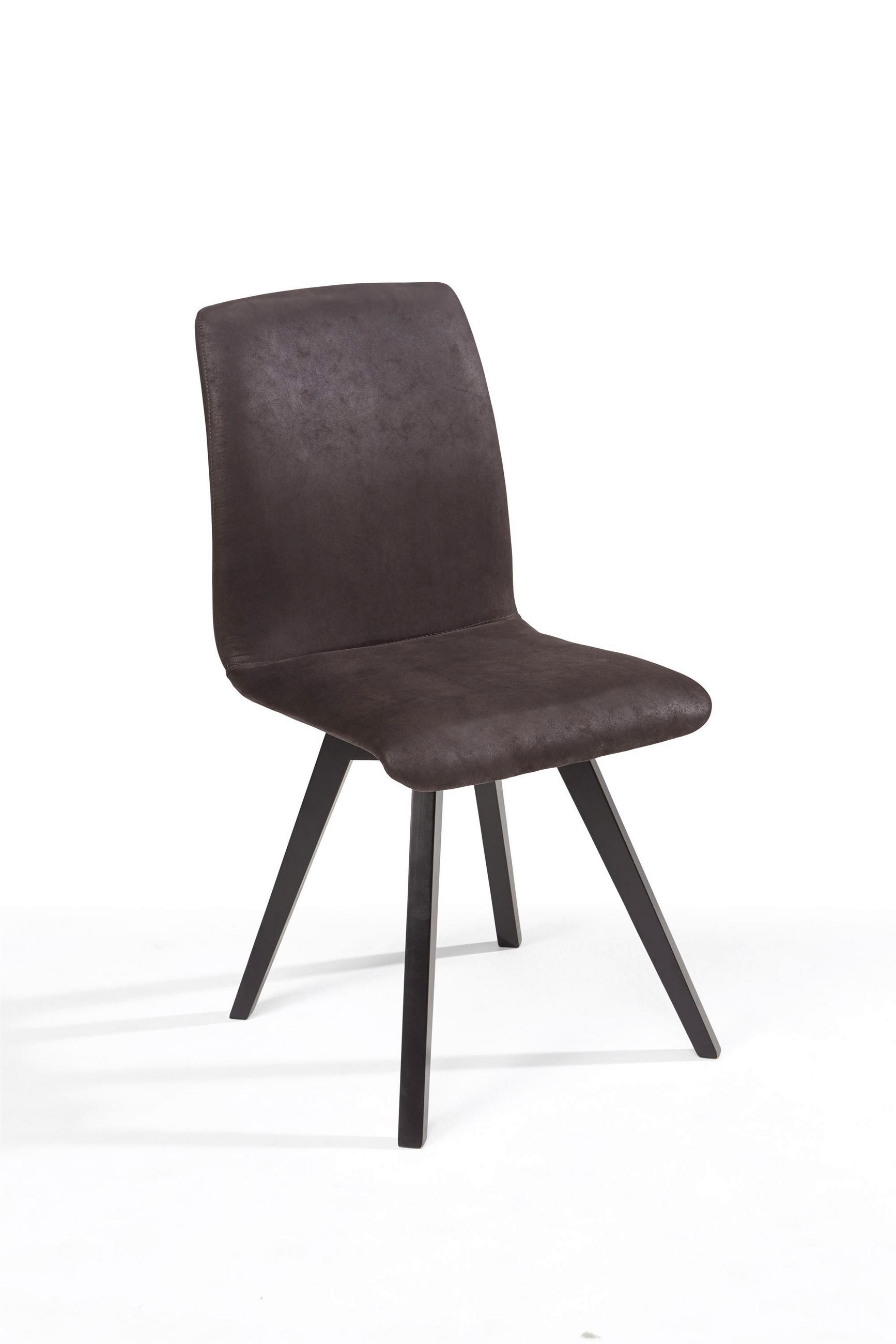 ESSZIMMERSTUHL 2er-Set Delfi 6 Buche+Microfaser Schwarz/Braun - Schwarz/Braun, Kunststoff (46/92/56cm) - 58aufmkessel