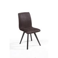 ESSZIMMERSTUHL 2er-Set Delfi 6 Buche+Microfaser Schwarz/Braun - Schwarz/Braun, Kunststoff (46/92/56cm) - 58aufmkessel