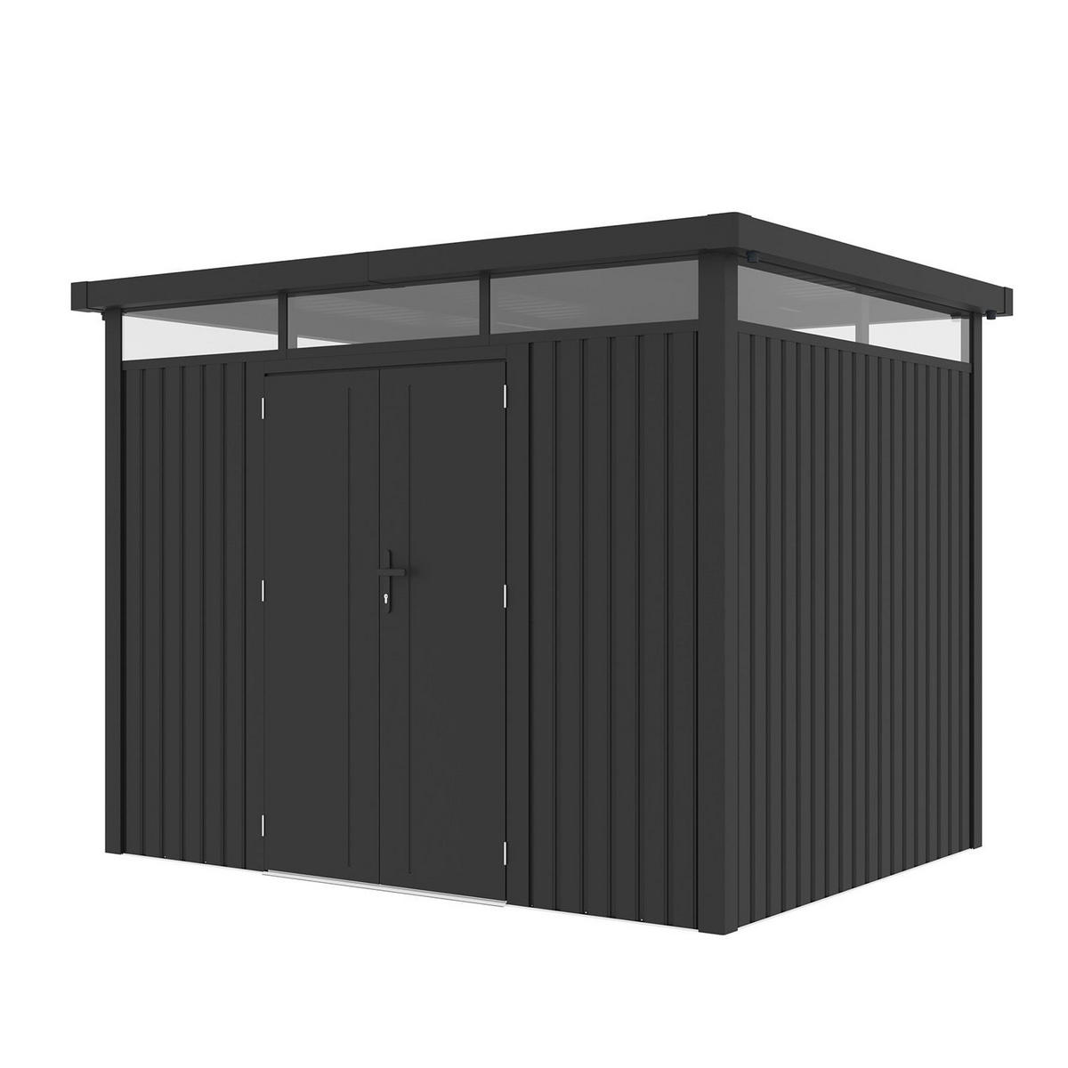 GERÄTEHAUS Luzern Pro Anthrazit - Anthrazit, Metall (294/222/230cm) - Juskys