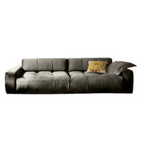 SOFA MIT SITZTIEFENVER. PALACE Silber Webstoff - Silberfarben, Textil (298/74/120cm) - KAWOLA