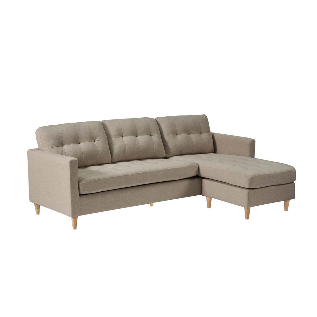 Thumbnail - ebuy24 Ecksofa, Sand, Textil, L-Form, 219x151 cm, Wohnzimmer, Sofas & Couches, Wohnlandschaften, Ecksofas