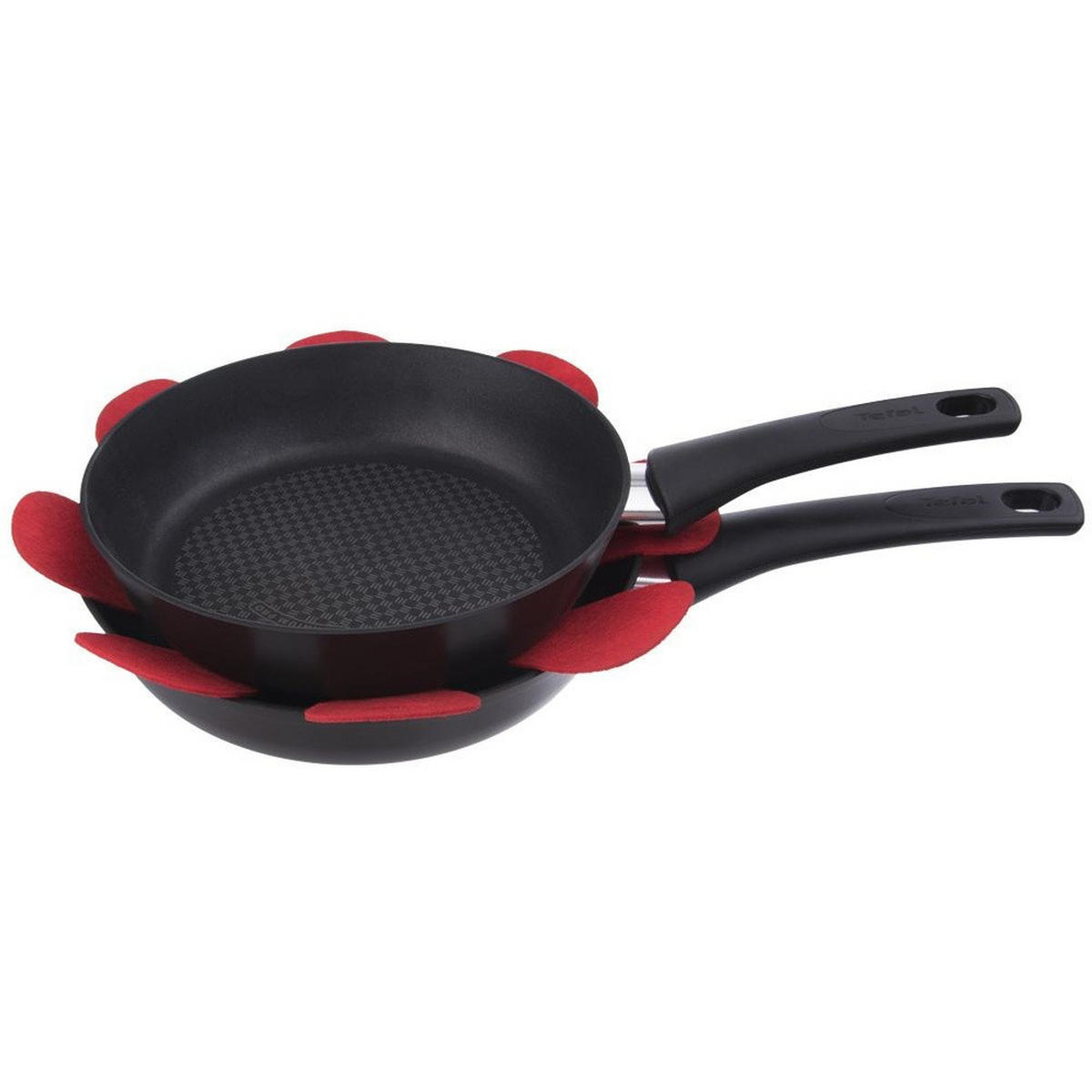PFANNENTRENNER Schutz-Vlies 5-teilig Grau - Grau, Textil (18/0.5/18cm) - Excellent Houseware