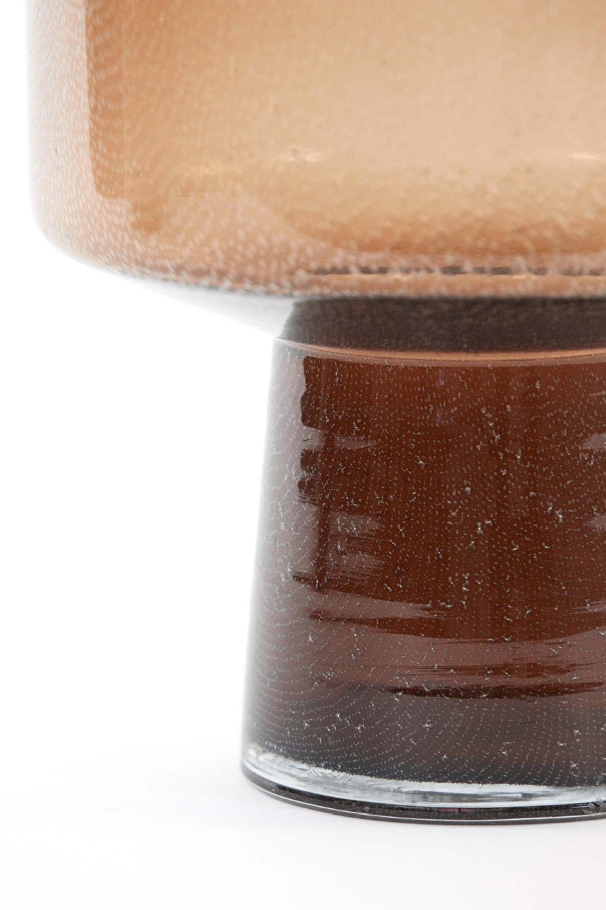 VASE Trasmon Braun Ø23,5/29,5 cm - Braun, Glas (23.5/29.5cm) - Light & Living