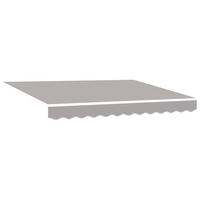 MARKISENERSATZSTOFF Hellgrau 3/2.5 M Polyester - Hellgrau, Textil (280/20/245cm) - vidaXL