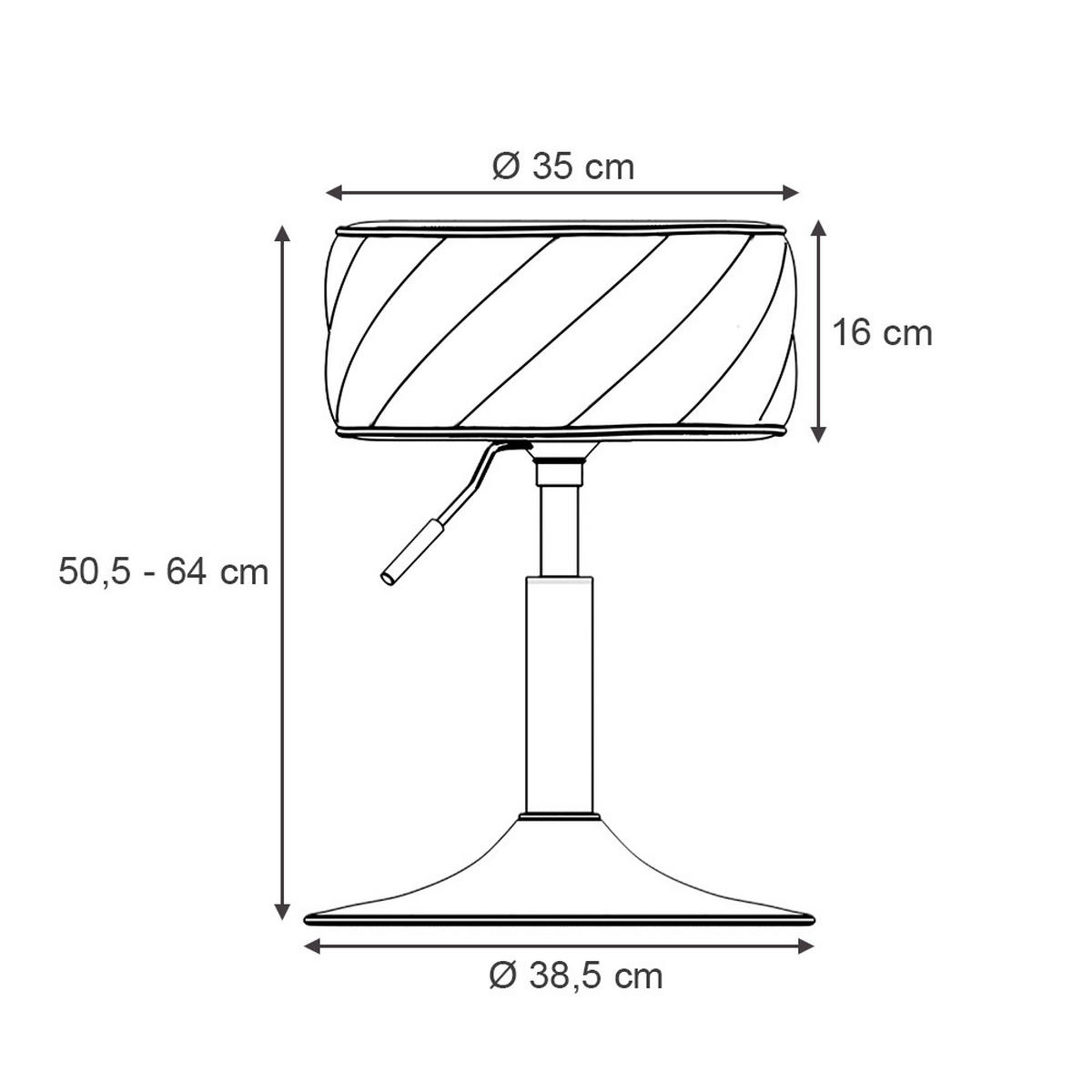 HOCKER Cherio Grün 35 x 50.5 cm - Grün, Textil (35/50.5/38.5cm) - Vicco