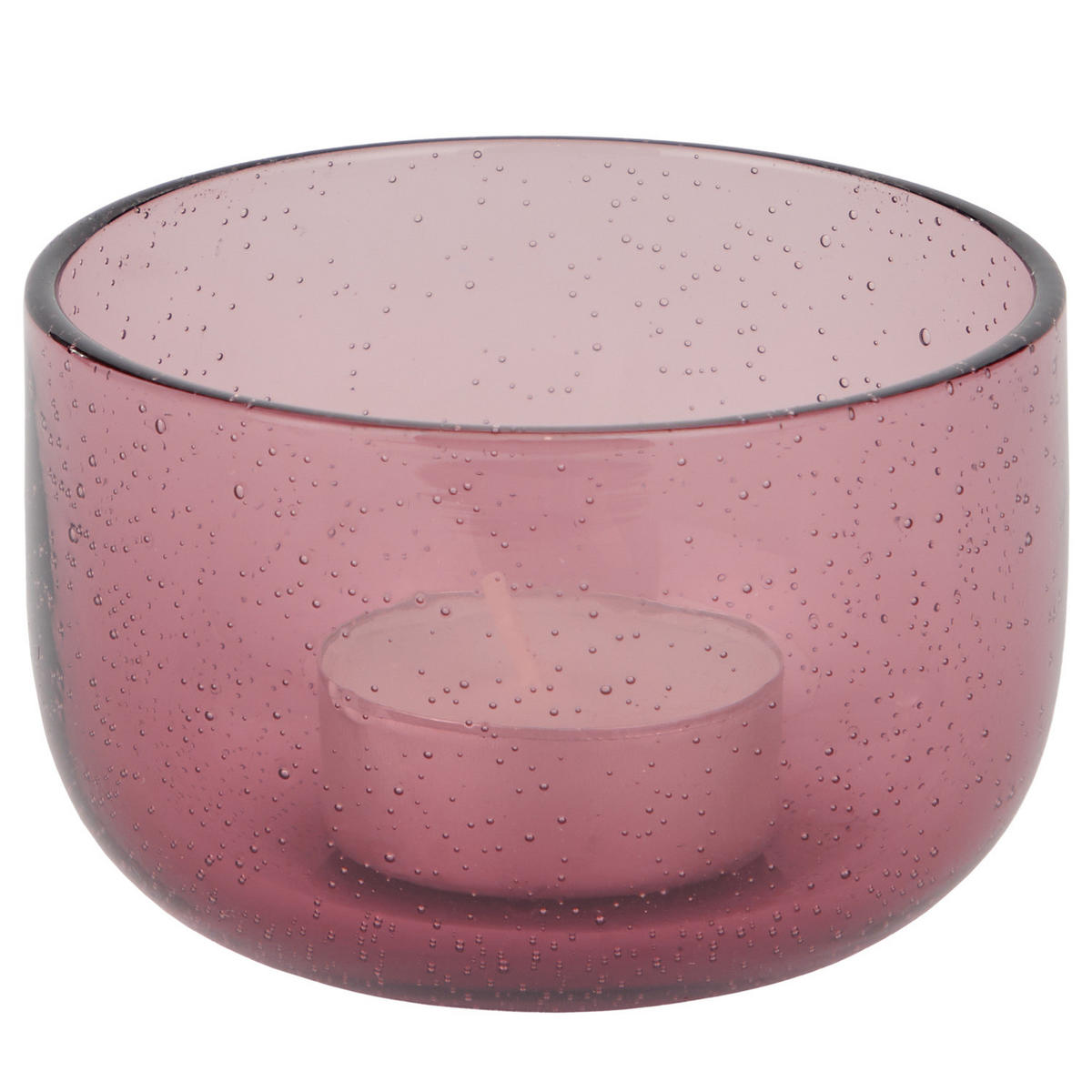 TEELICHTER (4er-Set) Watercolour Ø 8 cm - Violett, Glas (6cm) - Butlers