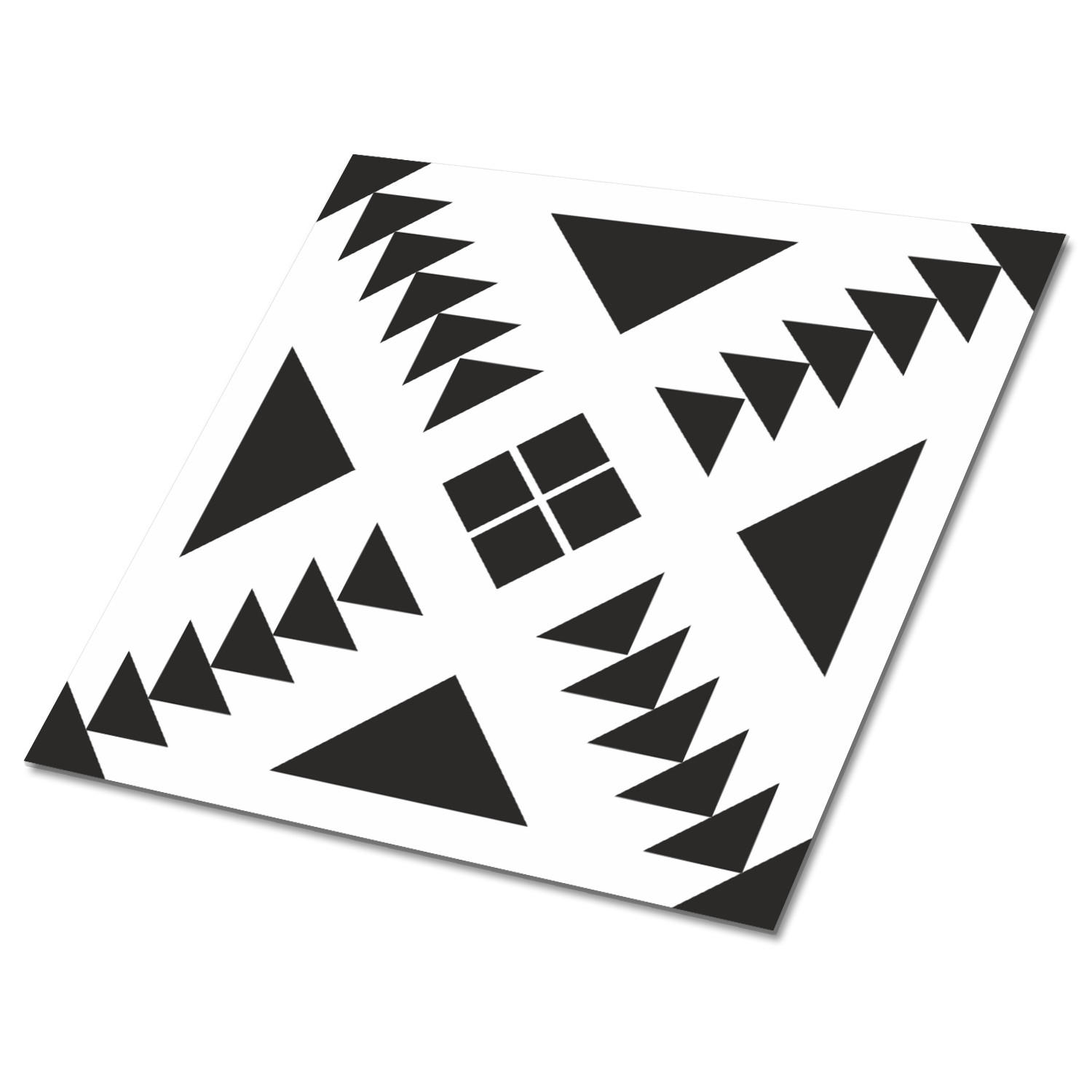 TULUP SAMOLEPICÍ OBKLADY NA STĚNU 9 ks 30x30 cm Trojúhelníky a čtverce