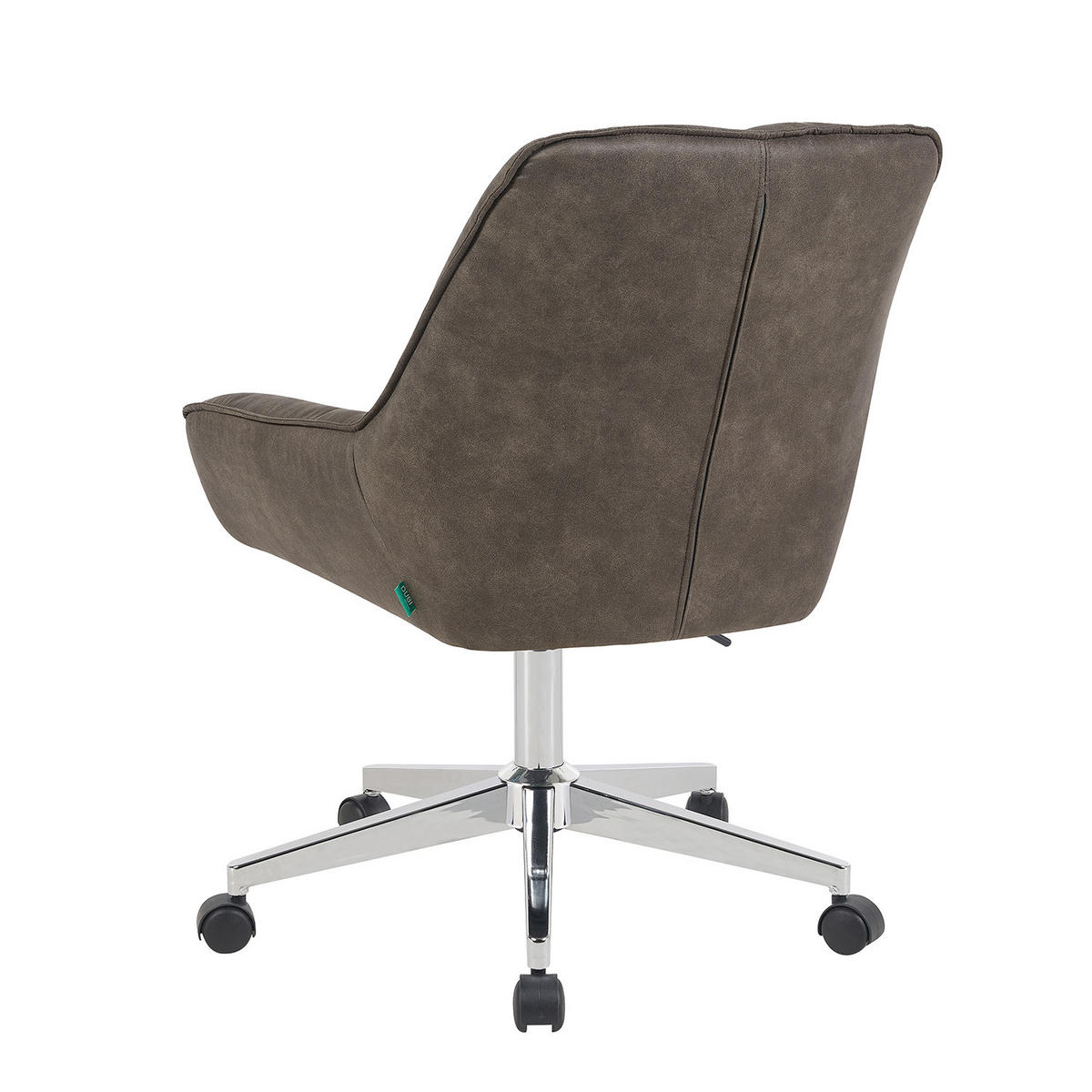 BÜROSTUHL Mika-Megan 2er-Set - Taupe/Chromfarben, Textil/Metall (60/85/68cm) - DUBI Möbel
