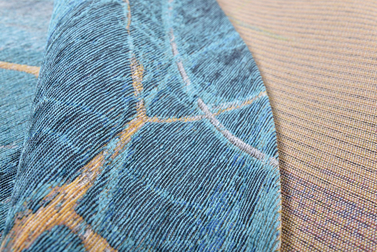 FLACHWEBETEPPICH Cosima 80x160 cm - Türkis, Textil (80/160cm) - Gino Falcone