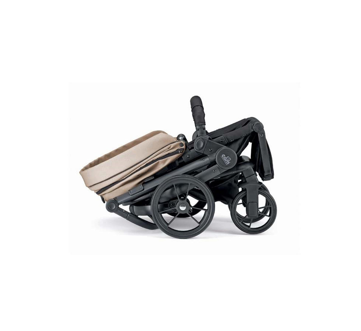 SPORT-KINDERWAGEN Taski inkl. Auto-Babyschale - Beige/Schwarz, Kunststoff (1090/530/675cm) - Cam il Mondo del Bambino S.p.A.