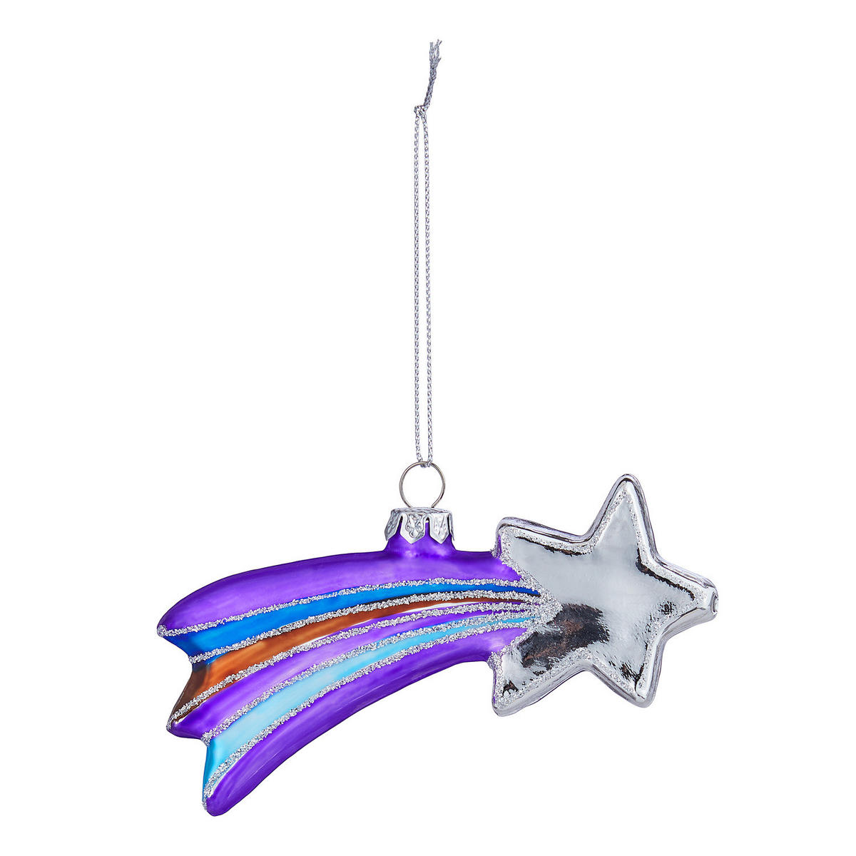 BAUMANHÄNGER Hang On Sternschnuppe - Violett, Glas (3/9/6cm) - Butlers