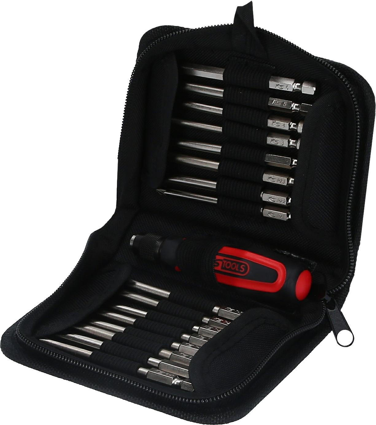 ERGOTORQUEPLUS BIT-SATZ, 17-TLG - Multicolor, Kunststoff/Metall (15/15/58cm) - KS Tools