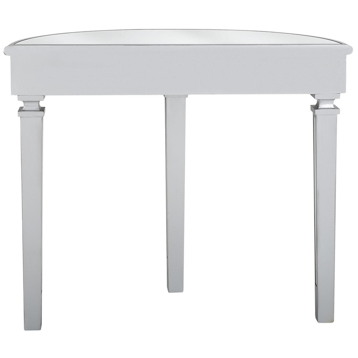 KONSOLENTISCH Spiegeleffekt Toulouse - Silberfarben, Glas (35/90/80cm) - Beliani