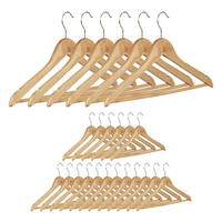 UMERASE Natural set-24 lemn arțar - maro deschis, lemn/metal (44.5/22.5/1.3cm) - Relaxdays