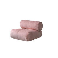 BODENSOFA Rosa 70 cm - Pink, Textil (70/58/80cm) - Vercart
