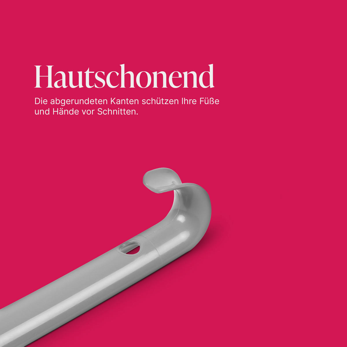 SCHUHLÖFFEL Kunststoff Grau 64 cm - Grau, Kunststoff (4/1/64cm) - ProHome