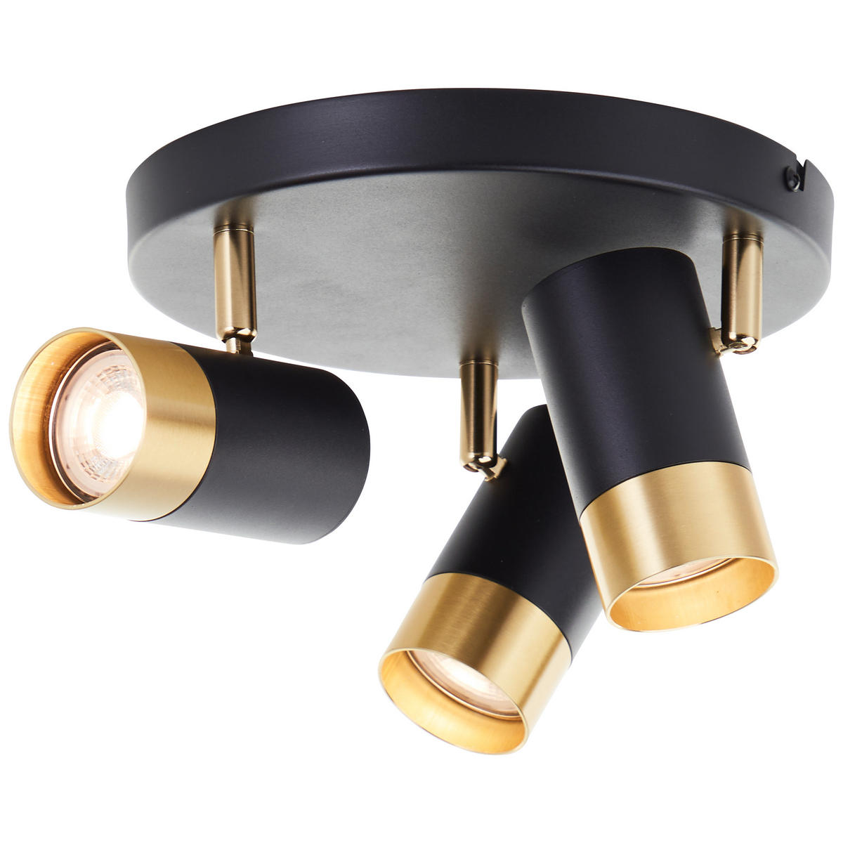 LED SPOT Vigolo Sand Schwarz/matt gold 29/29/15 cm - Multicolor, Metall (29cm) - Brilliant