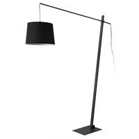 STEHLEUCHTE Nesna - Schwarz, Textil/Metall (35/35/185cm) - lux.pro