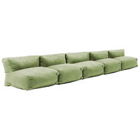 GARTENSOFA mit 5 Sitzplätzen, Kaktusgrünen - Grün, Textil - Oviala