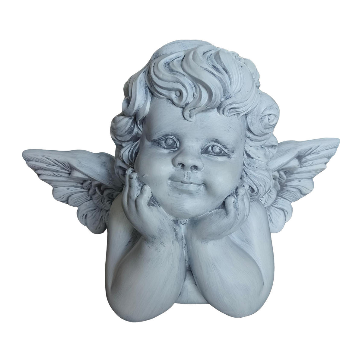 ANGEL - siva, umetna masa (40/31/22cm) - Relaxdays