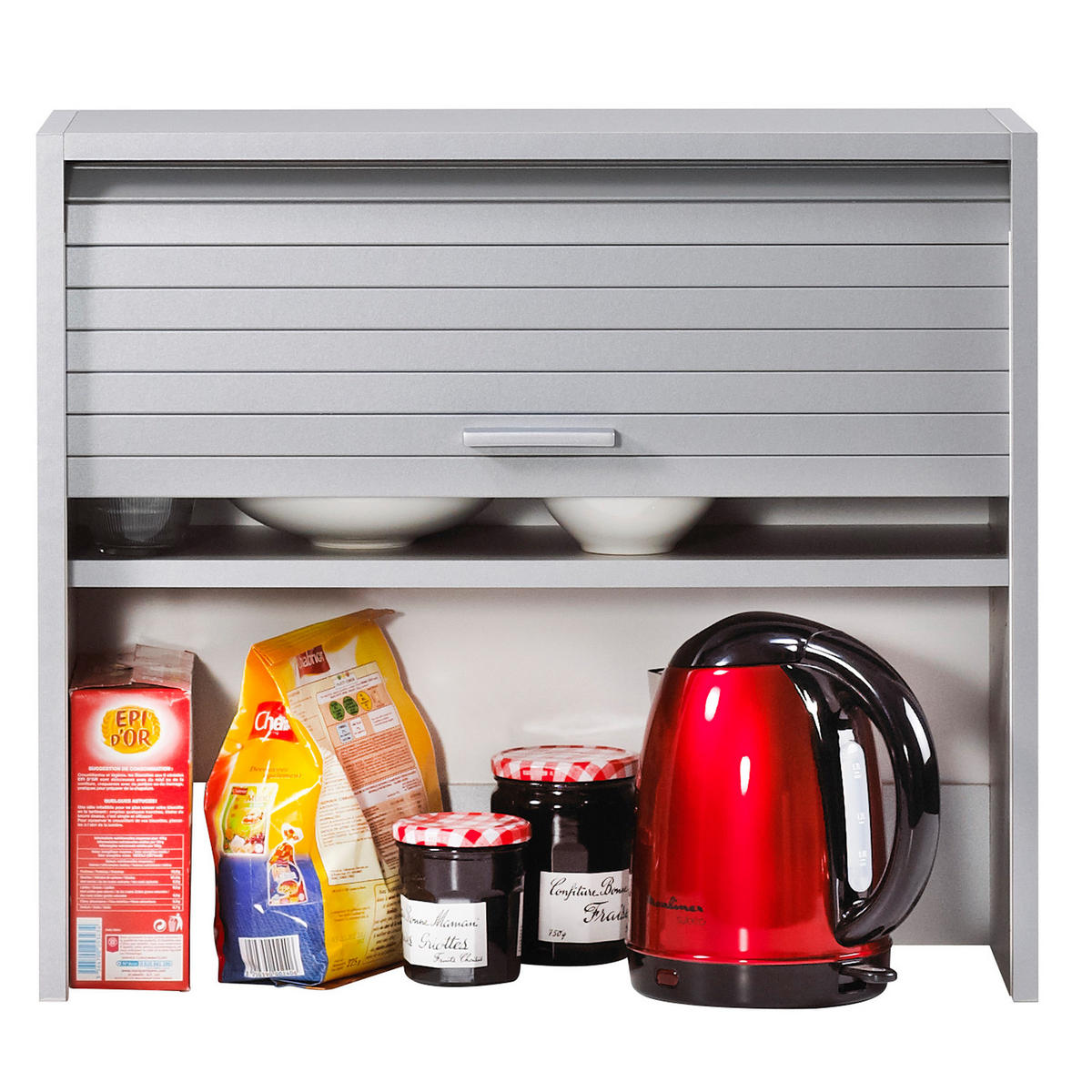 KÜCHENOBERSCHRANK 25/60/54 cm - Alufarben, Holzwerkstoff (60/54/25cm) - Simmob