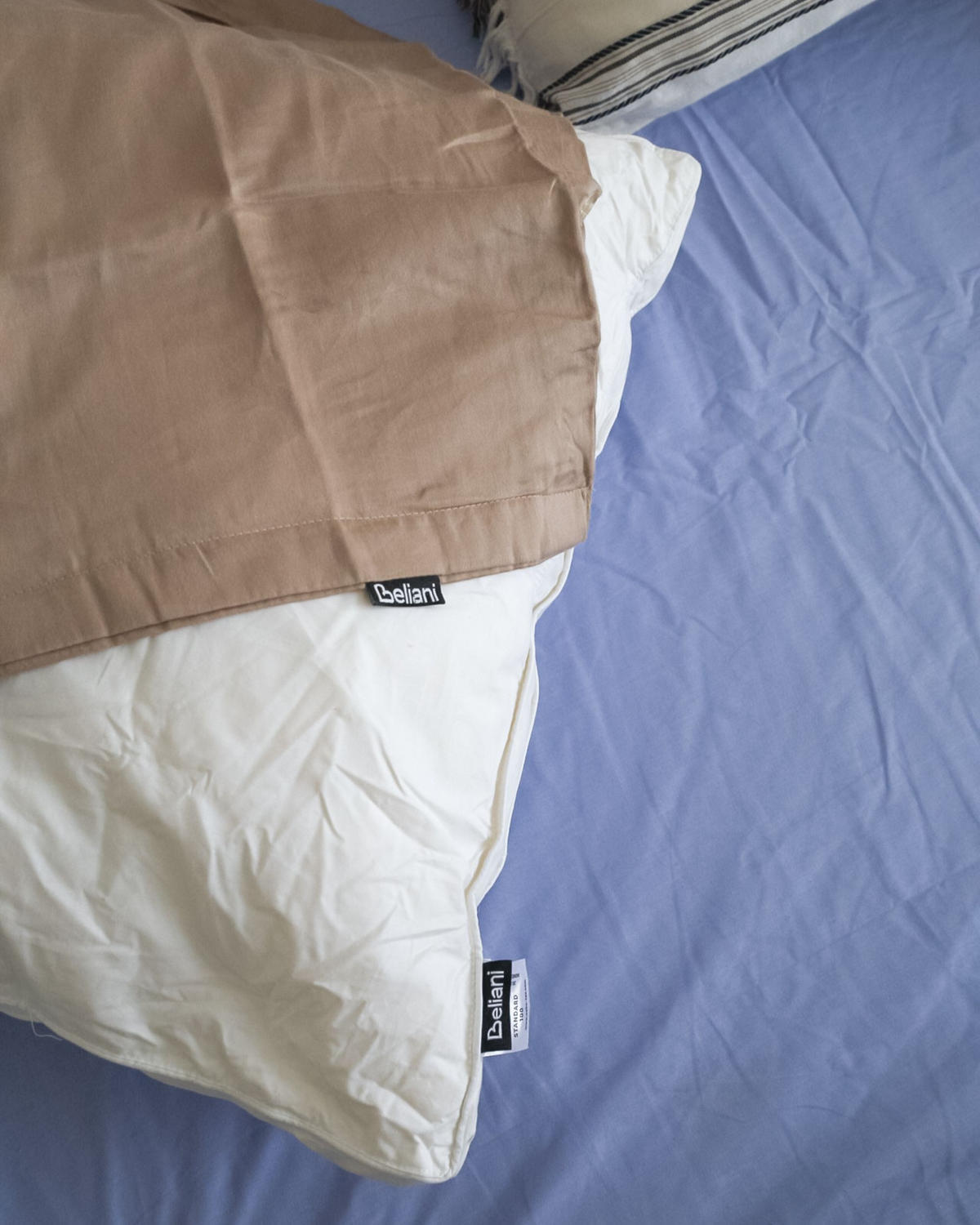 POLŠTÁŘ sada 2 ks Bílý 60/50 cm Vihren - bílá, přírodní materiály (60/50cm) - Beliani