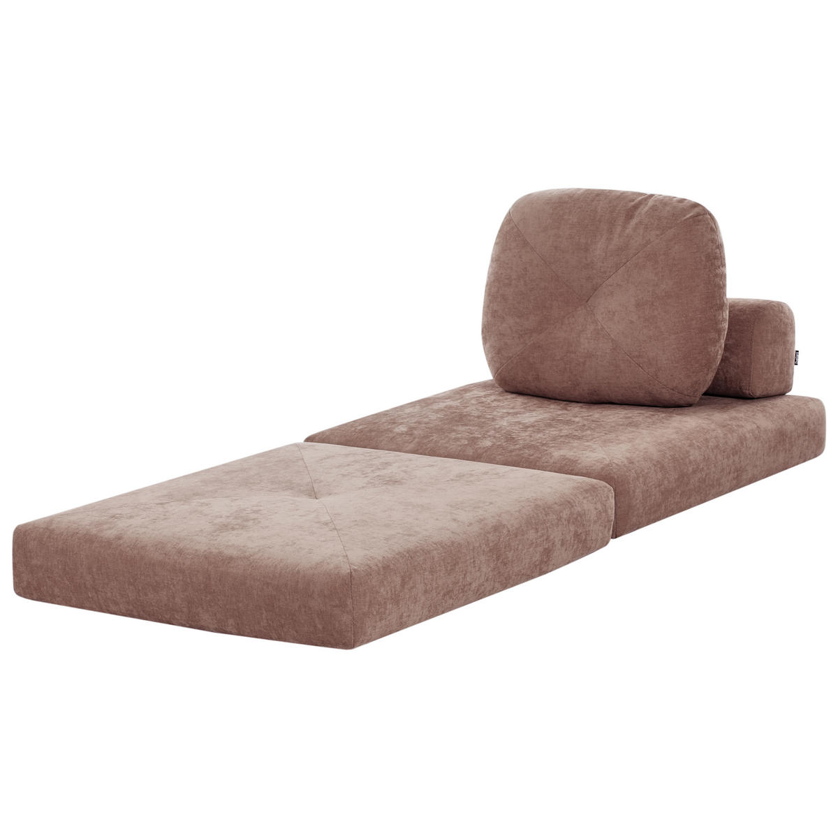 SCHLAFSOFA 81/182 cm Braun Olden - Braun, Textil (81/54/91cm) - Beliani