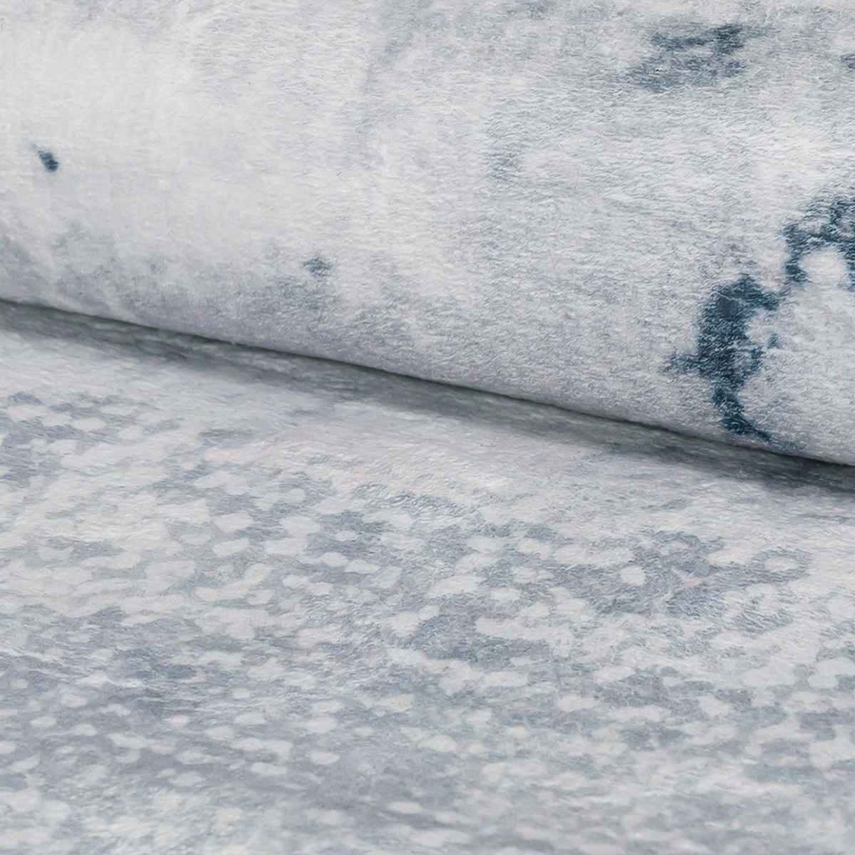 TEPPICH Arona Pabra Mazovia Unregelmäßige Form 120x160cm Blau Grau Abstrakt Kurzflor - Grau, Textil (120/160cm) - Mazovia